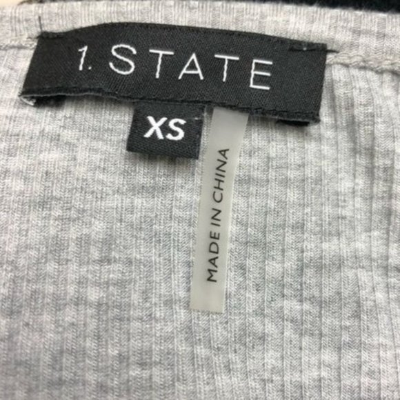 1. State Ruched Sweetheart Neck Long Sleeve Top | Extra Small - Picture 6 of 9